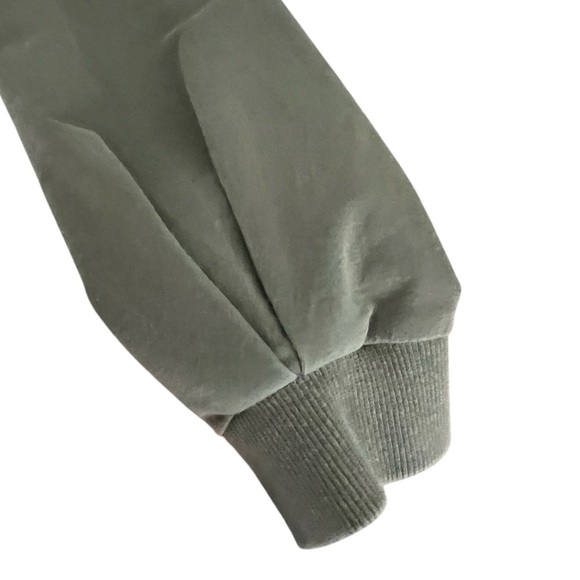 Marine Layer Women’s XL Olive Green Sweatshirt Thin Cropped - Picture 3 of 7